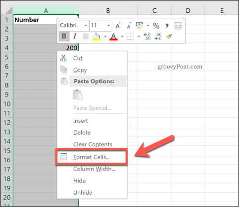 Excel Format Cells alternativ