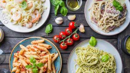 De mest olika pastarecepten! 4 typer av pastarecept för nationella pastadagen