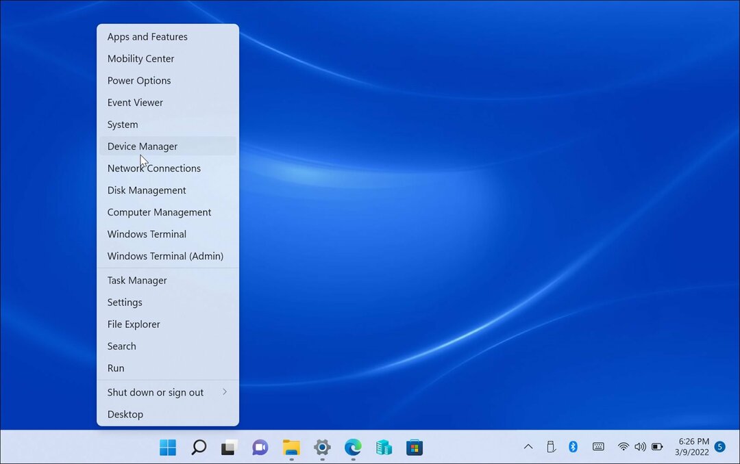 enhetshanteraren windows 11 meny