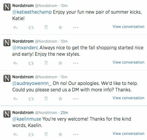 Nordström Twitter-flöde