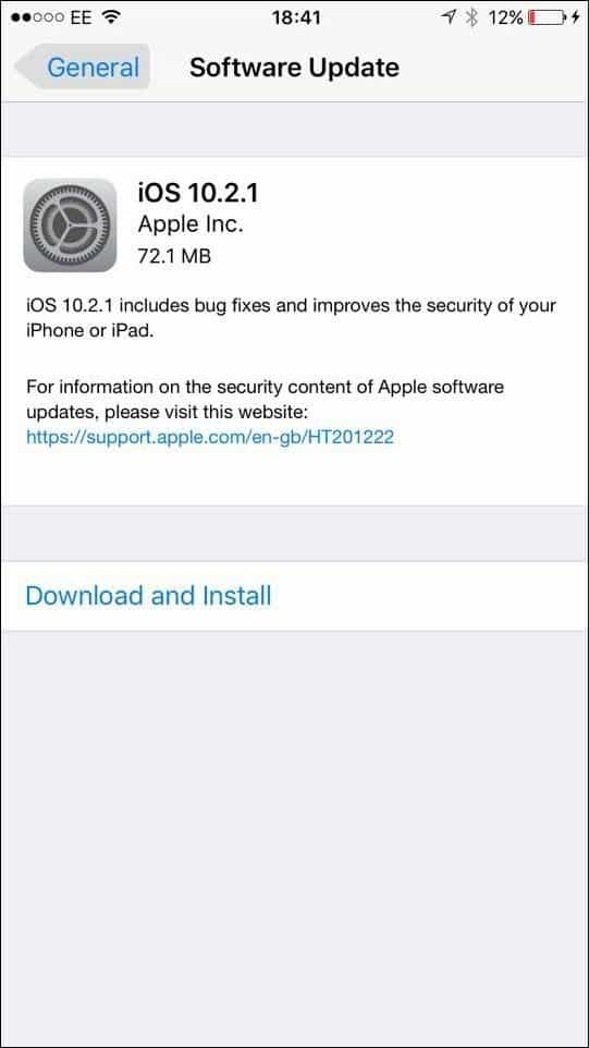 Apple iOS 10.2.1 - Bör du uppgradera och vad ingår?