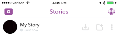 Spara hela Snapchat-berättelsen i slutet av varje dag.