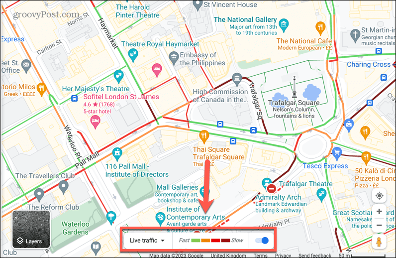 google maps live trafikfält