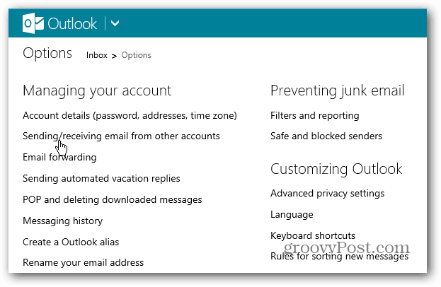 Outlook.com-tips: Ställ in ditt standard e-postkonto