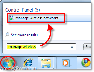 hantera trådlösa nätverk i Windows 7