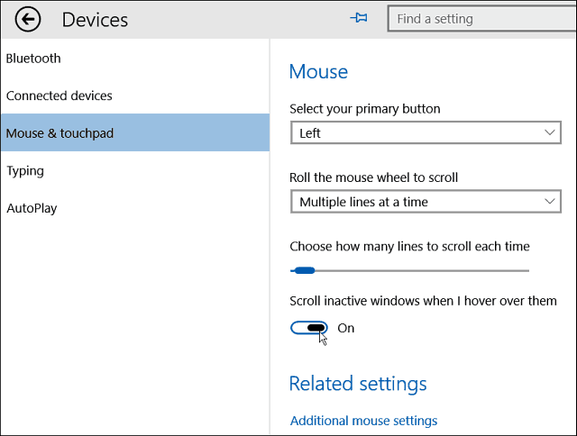 Tips för Windows 10: Bläddra inaktivt Windows genom att föra muspekaren över dem