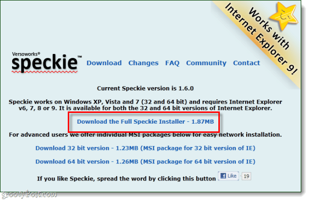 Lägg till stavningskontroll i Internet Explorer 9 med Speckie