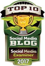 sociala medier granskare topp 10 sociala medier blogg 2017 badge