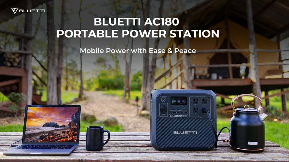 BLUETTIs AC180: Transformerande bärbara kraftverk för äventyrliga utomhusaktiviteter
