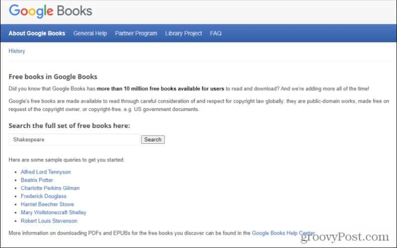 sök i google books
