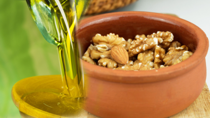 Fördelar med blandning av olivolja, valnöt och mandel