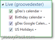 importera Google Kalender till Windows Live