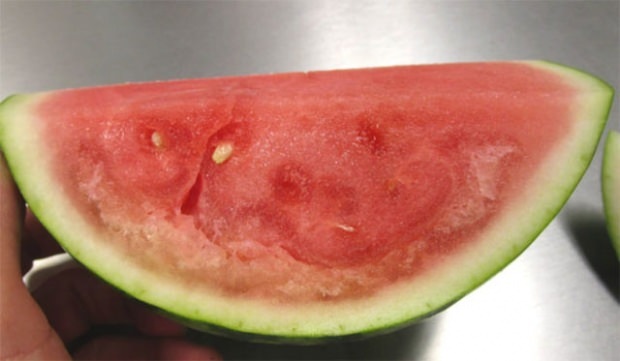 Se upp för den spruckna vattenmelon!