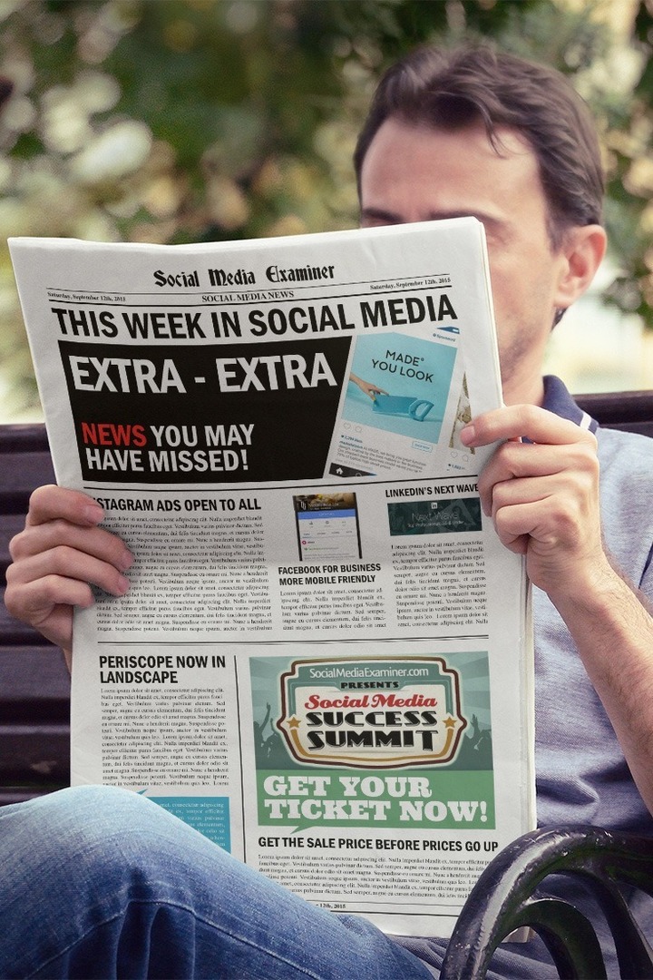 social media examinator veckovisa nyheter den 12 september 2015