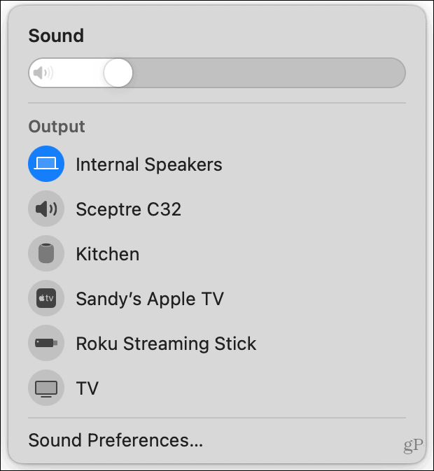 Ljudkontroll på Mac