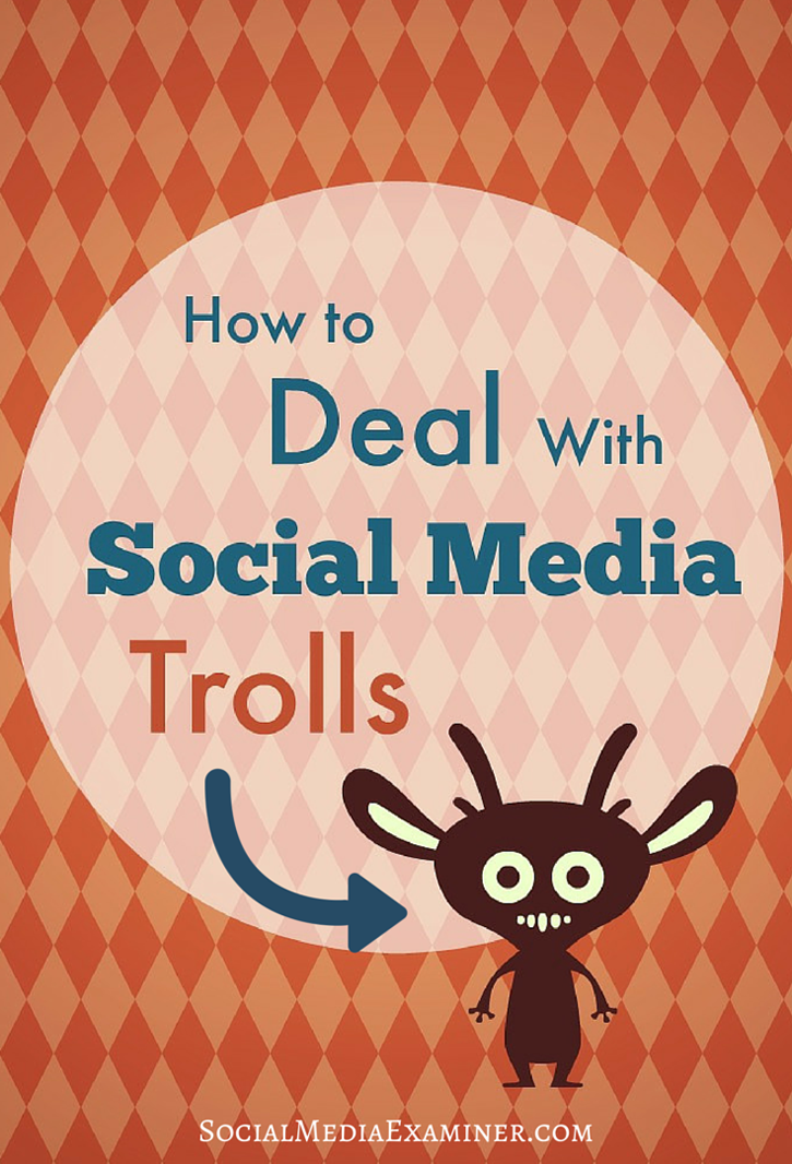 hur man hanterar sociala medier troll