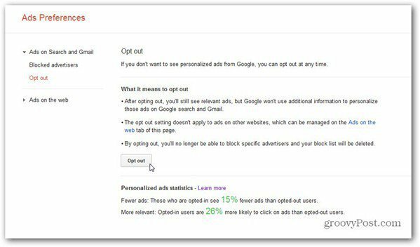 google ads preferences manager välj bort search gmail