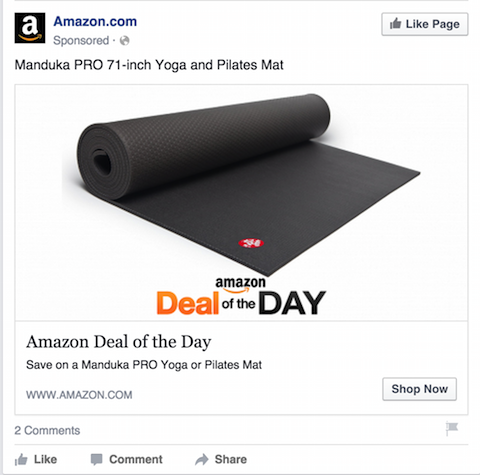 Amazon Facebook-annons