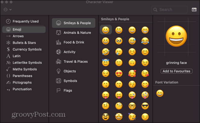 mac emoji viewer