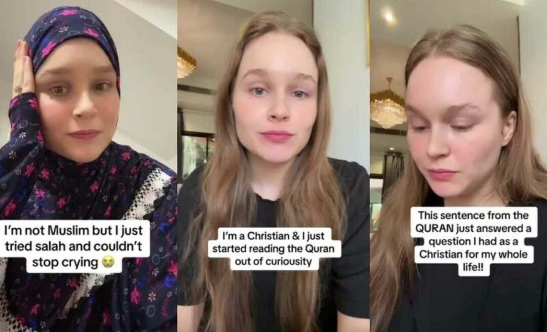 Den unga kvinnan, påverkad av händelserna i Gaza, blev muslim! "Från och med nu, någon som läser Koranen..."