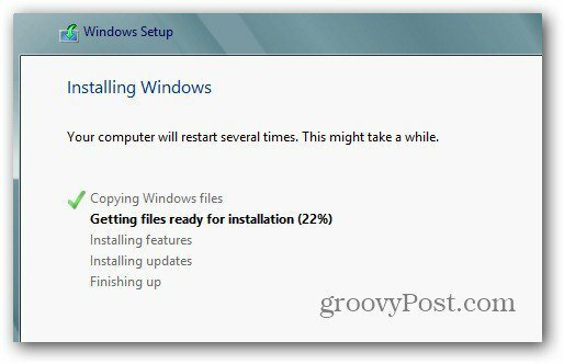 Installera Windows 8
