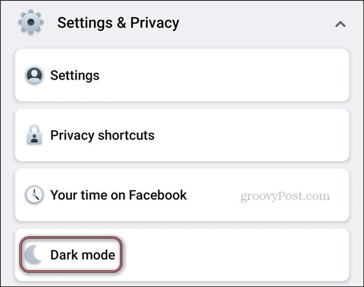 Facebook Dark Mode Android Inställningar Sekretess Dark Mode