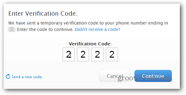 Verifierings kod