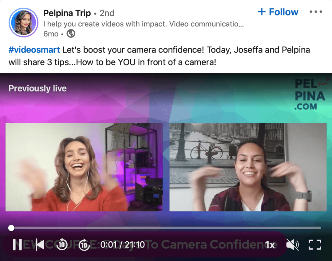 bild av LinkedIn-video från Pelpina Trip