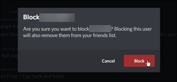 verifiera blockera användare