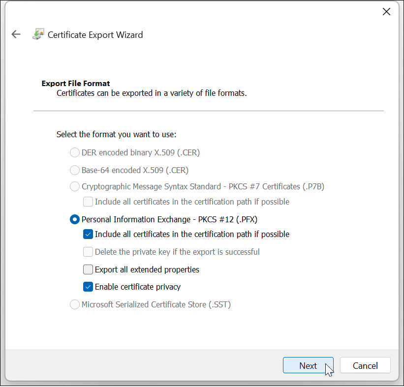 Kryptera filer och mapp i Windows 11