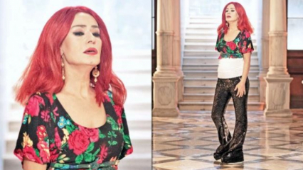 Yıldız Tilbe lockade uppmärksamhet med sin röda peruk som påminner om Aysel Gürel!