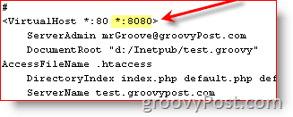 Konfigurera Apahce för att använda flera portar:: groovyPost.com