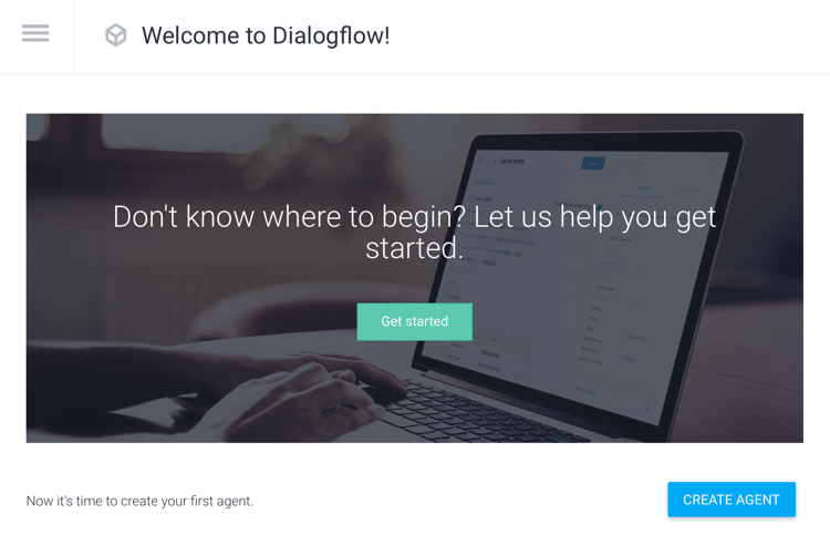 Skapa agentalternativ i Dialogflow