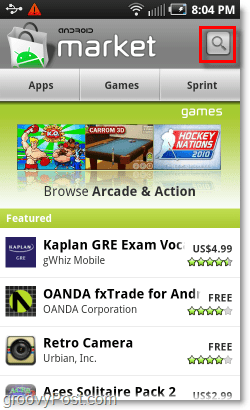 Mobil Android Market Search