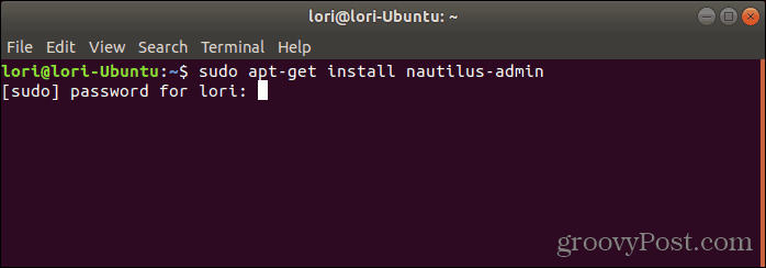 Installera Nautilus Admin