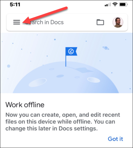 google docs startsida