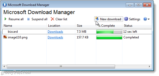 Microsoft Download Manager är ett enkelt verktyg för nedladdning över instabila eller långsamma anslutningar