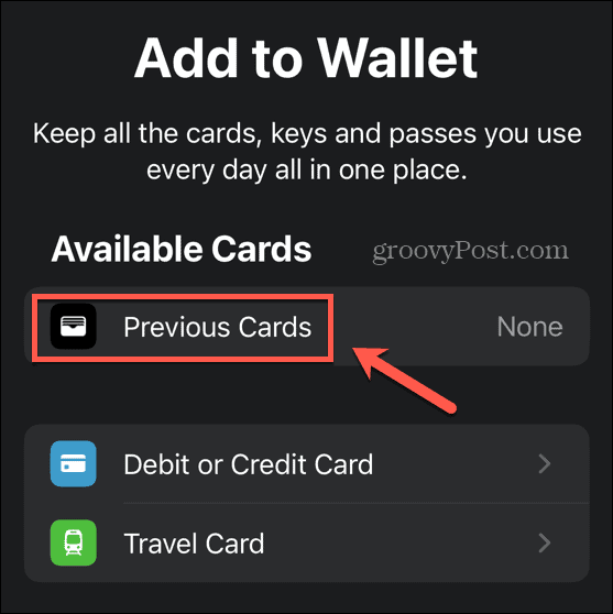 plånbok app tidigare kort