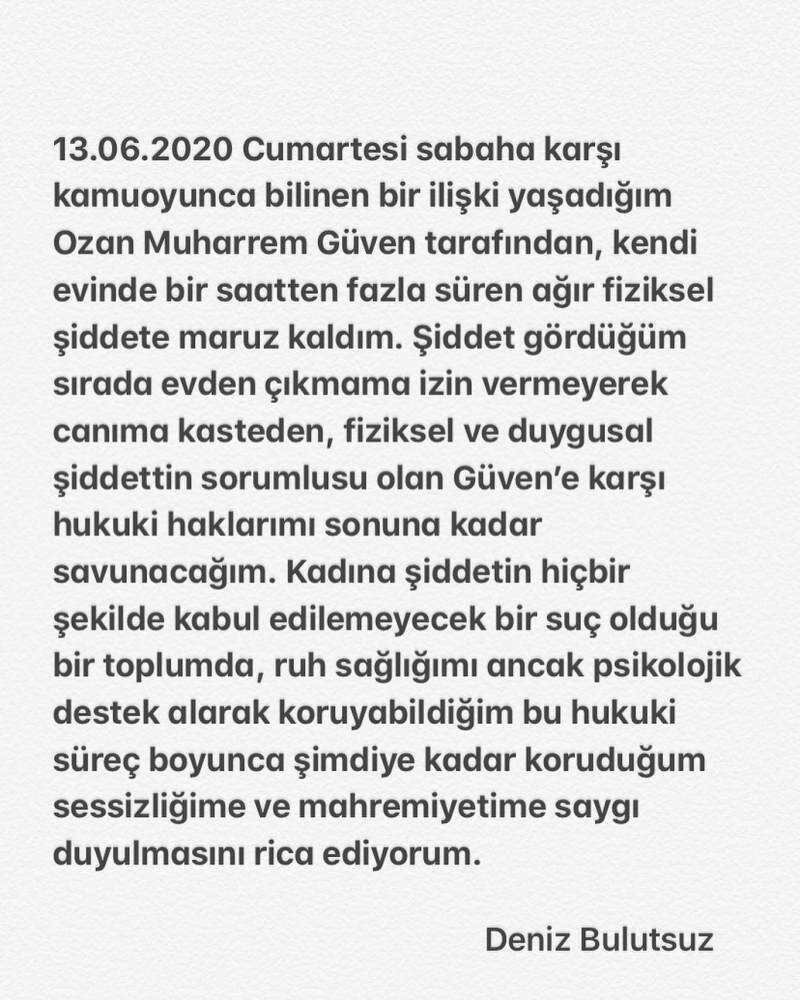 Ozan Güven, som använde våld mot Deniz Bulutsuz, kommer att visas för domaren