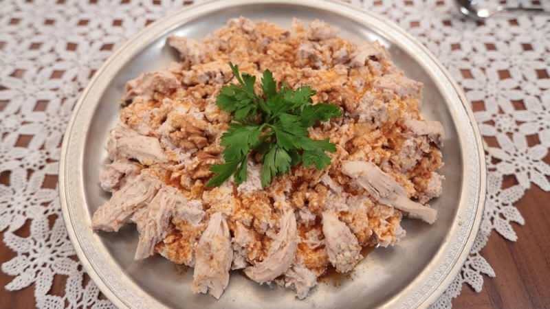 Hur man gör den enklaste Circassian kycklingen? Original Circassian kycklingrecept