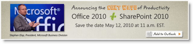 Microsoft Office 2010-lanseringsevenemang
