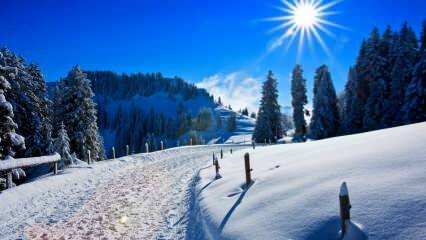 De vackraste skidorter och hotell att gå på vintern