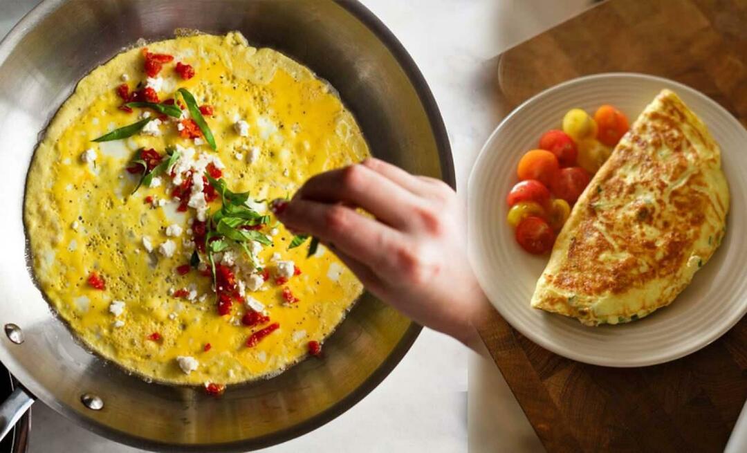 Receptet på en pösig omelett som är fluffig som ett moln! Hur gör man ett äggröra av ägg?