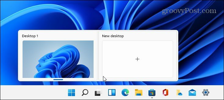 Knapp för virtuellt skrivbord Windows 11