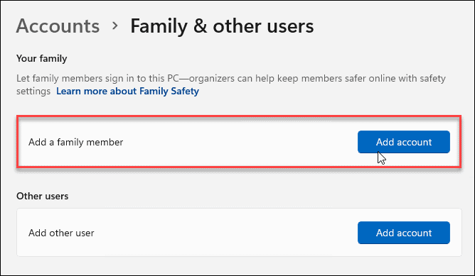 lägga till en familjemedlem