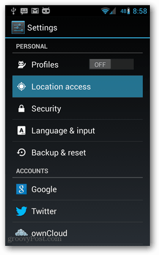 Hur du stänger av Google Location Awareness på Android Mobile