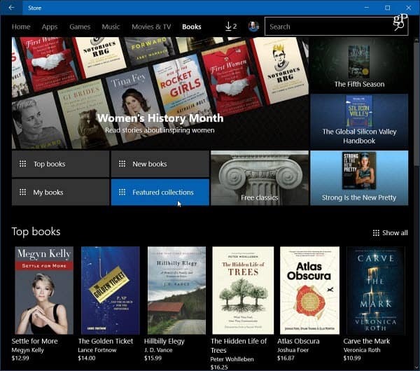 Windows 10 e-böcker