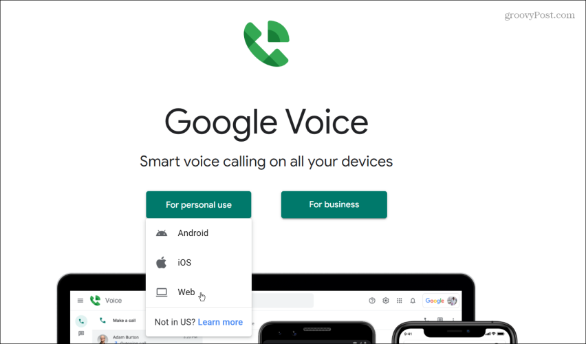 använda Google Voice för att ringa samtal från en dator