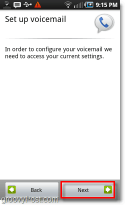 Google Voice på Android Mobile Voicemail Setup