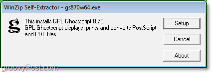 hur man installerar ghostscript i Windows 7 